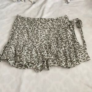 Floral wrap skirt